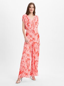 Artikelbild Damen Jumpsuit von comma in koralle weiß gemustert