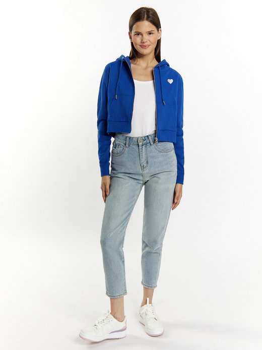 Damen Kapuzenpullover mit Reißverschluss