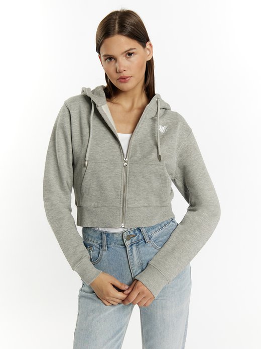 Damen Kapuzenpullover mit Reißverschluss