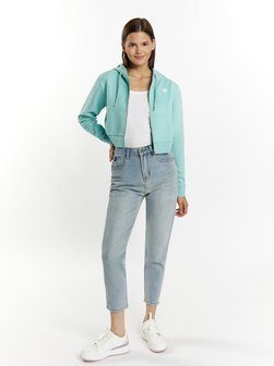 Damen Kapuzenpullover mit Reißverschluss