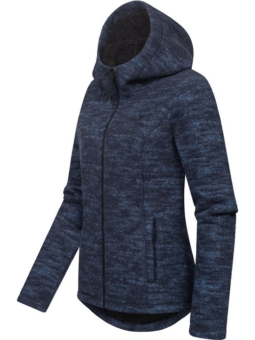 Damen Kapuzenstrickjacke - Lyshka Melange