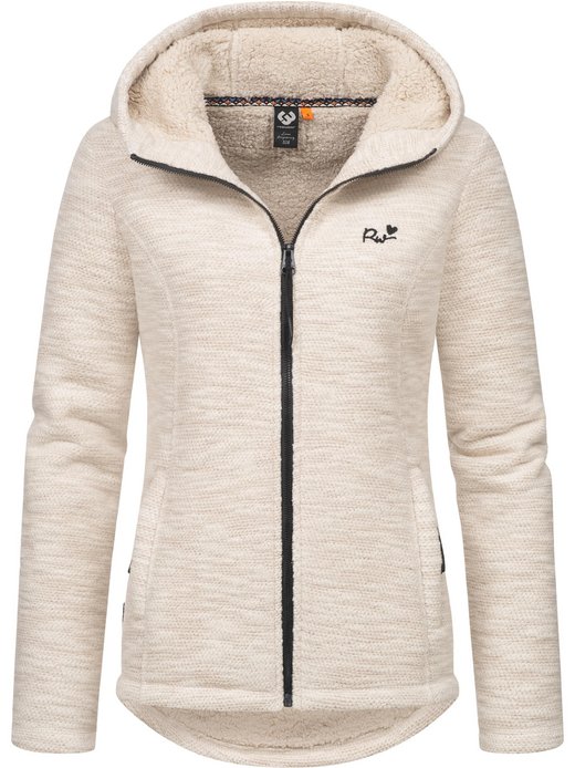 Damen Kapuzenstrickjacke - Lyshka Melange