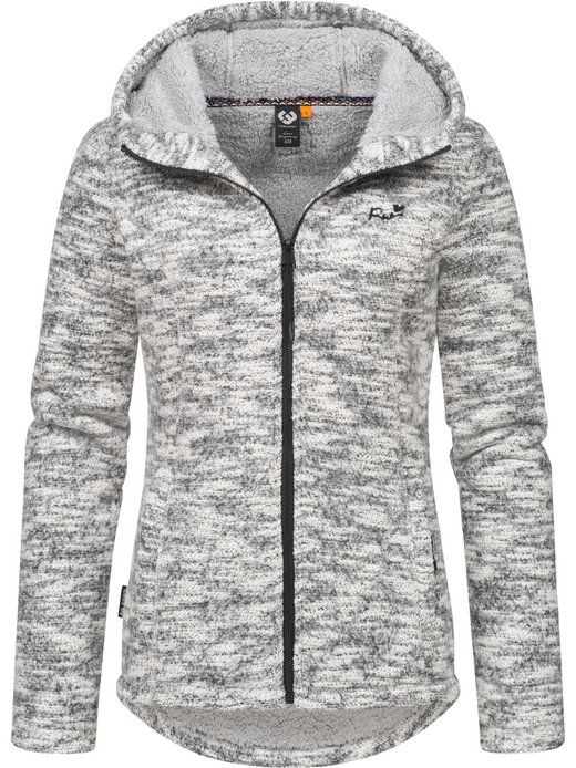 Damen Kapuzenstrickjacke - Lyshka Melange