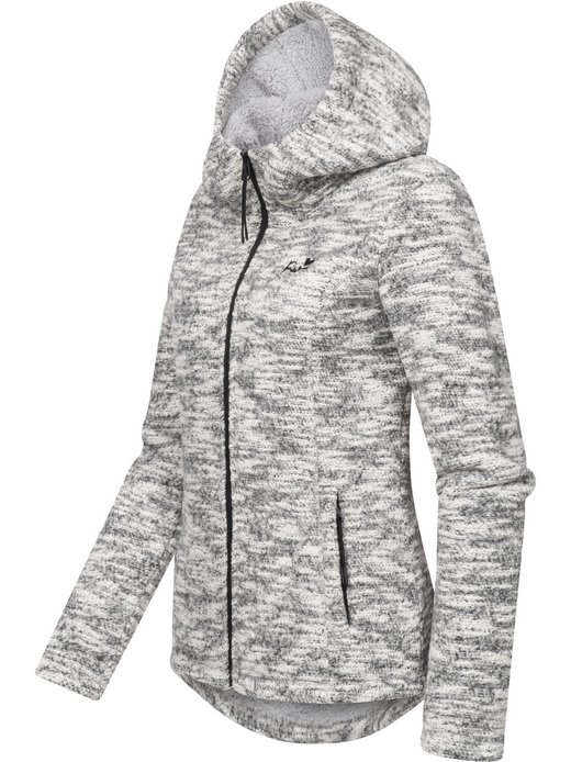 Damen Kapuzenstrickjacke - Lyshka Melange