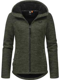 Damen Kapuzenstrickjacke - Lyshka Melange