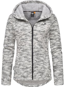 Damen Kapuzenstrickjacke - Lyshka Melange