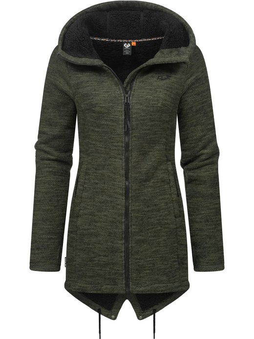 Damen Kapuzenstrickjacke - Wingi Melange