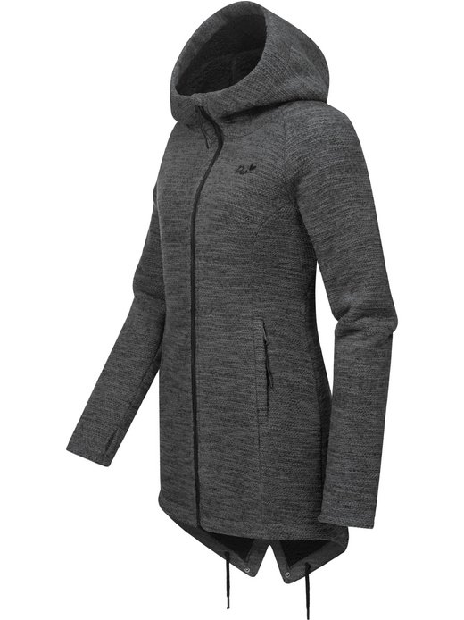 Damen Kapuzenstrickjacke - Wingi Melange