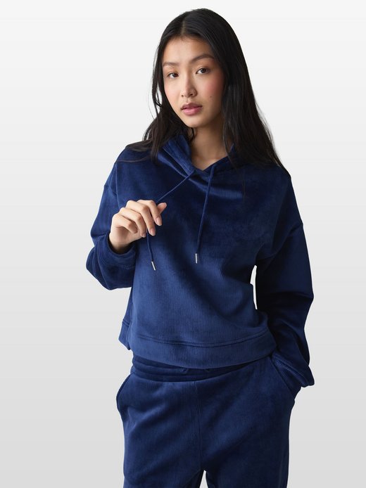 Damen Kapuzensweatshirt  -  Red Label Velour Rib