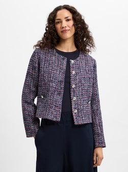 Artikelbild Damen Kastenjacke - Vivien von Marie Lund in marine rot meliert