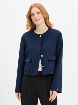 Damen Kastenjacke mit Woll-Anteil