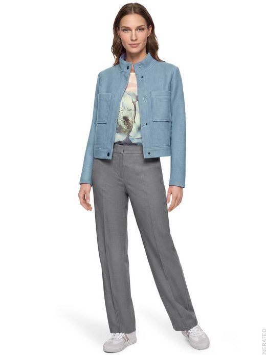 Damen Kastenjacke mit Wollanteil