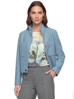 Damen Kastenjacke mit Wollanteil