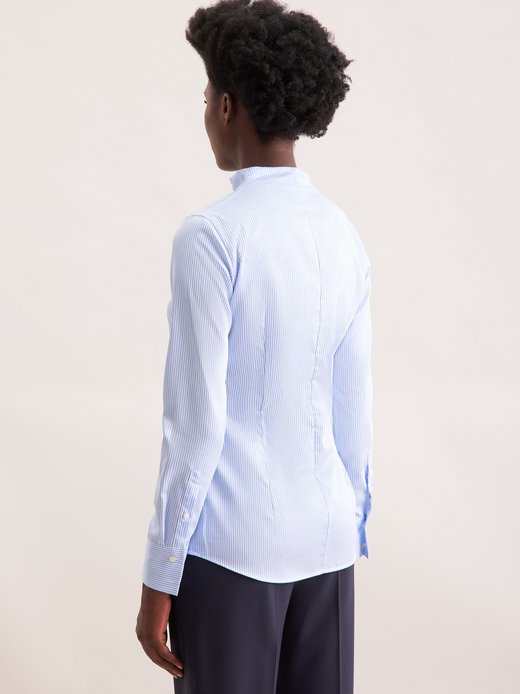 Damen Kelchkragenbluse - Gestreift