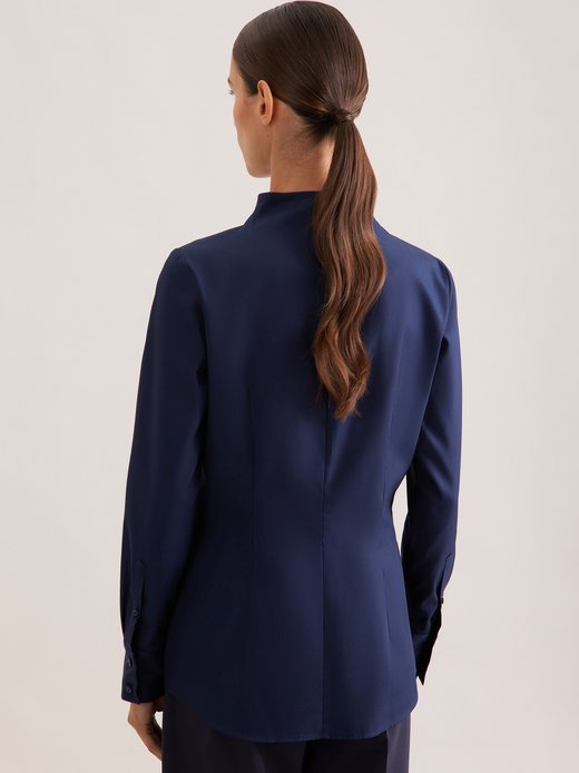 Damen Kelchkragenbluse - Slim Fit