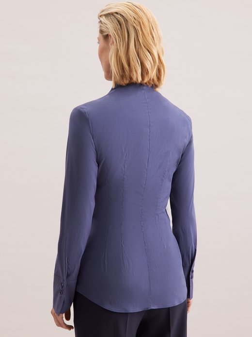 Damen Kelchkragenbluse - Slim Fit