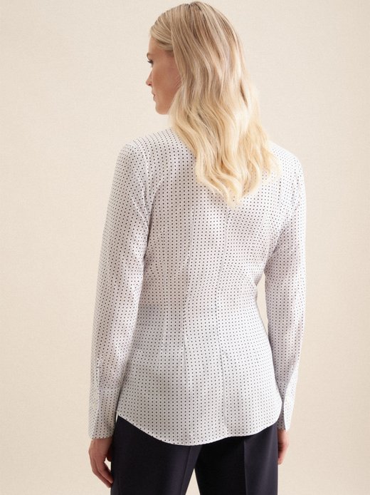 Damen Kelchkragenbluse - Slim Fit