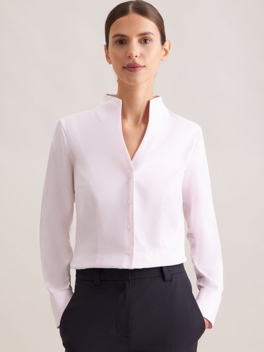 Damen Kelchkragenbluse - Slim Fit