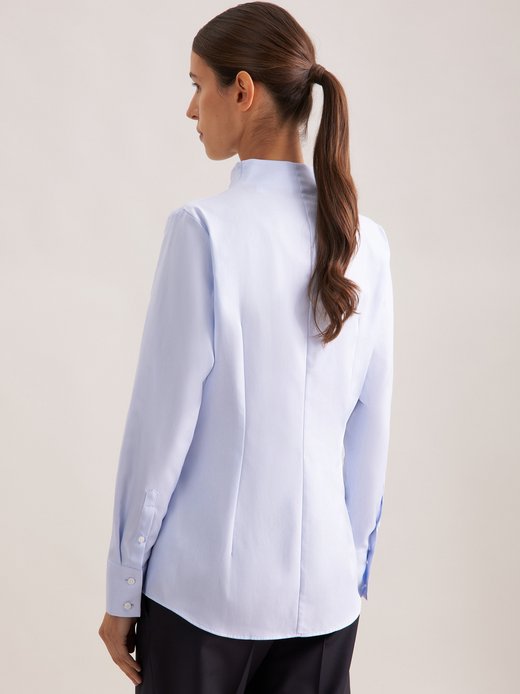 Damen Kelchkragenbluse - Slim Fit