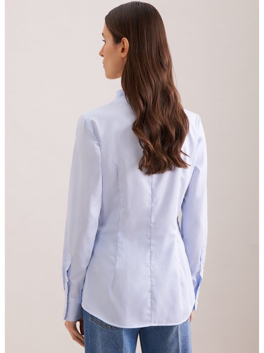 Damen Kelchkragenbluse - Slim Fit