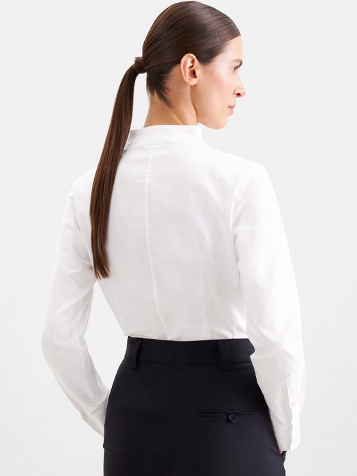 Damen Kelchkragenbluse - Slim Fit