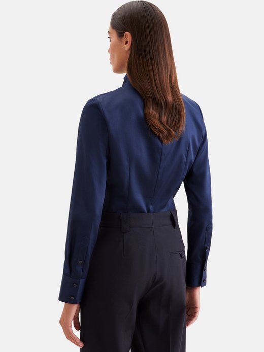 Damen Kelchkragenbluse - Slim Fit