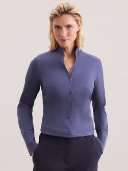 Damen Kelchkragenbluse - Slim Fit