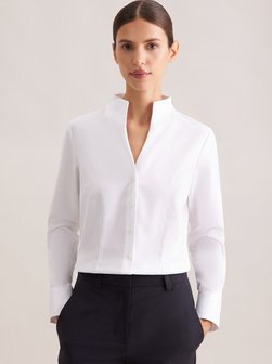 Damen Kelchkragenbluse - Slim Fit