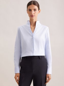 Damen Kelchkragenbluse - Slim Fit