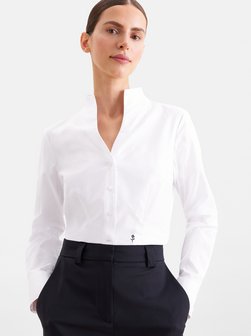 Damen Kelchkragenbluse - Slim Fit
