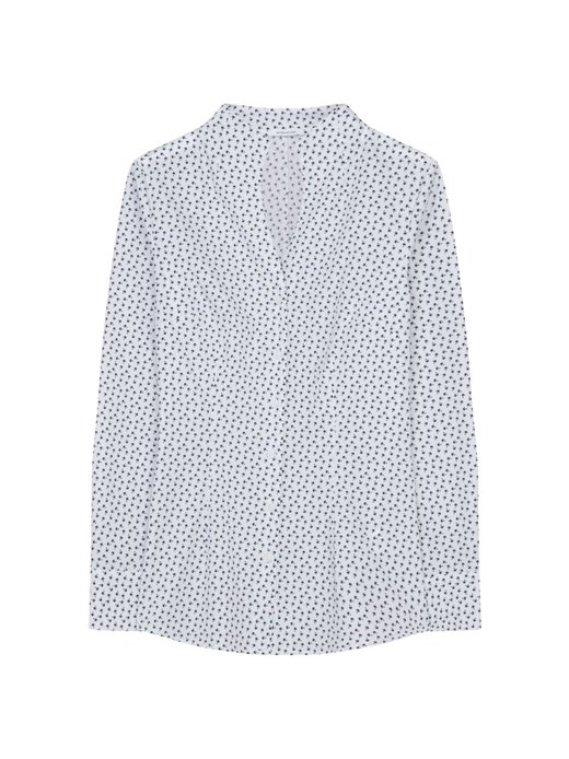 Damen Kelchkragenbluse - Slim fit Fit
