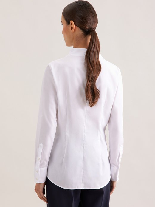 Damen Kelchkragenbluse - Uni