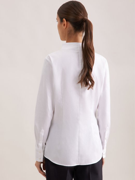 Damen Kelchkragenbluse - Uni