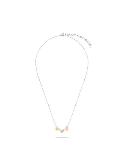 Damen Kette  -  Tricolor Hearts
