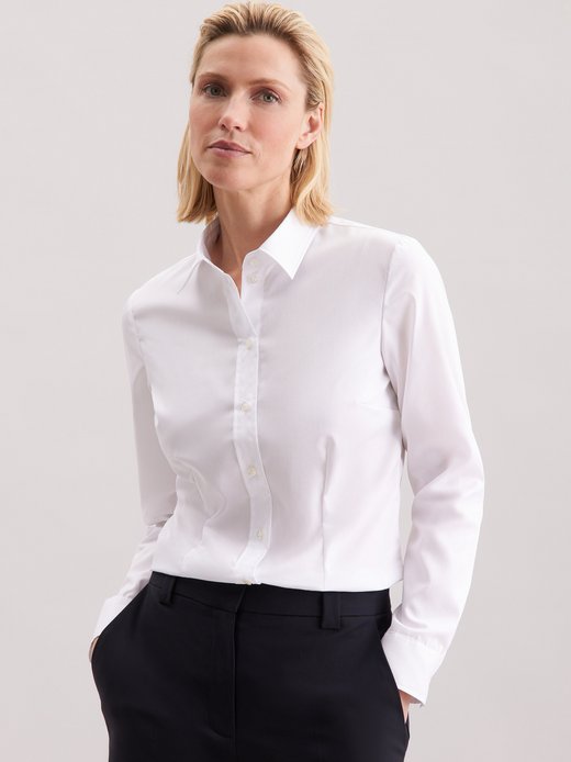 Damen Klassische Bluse - Uni