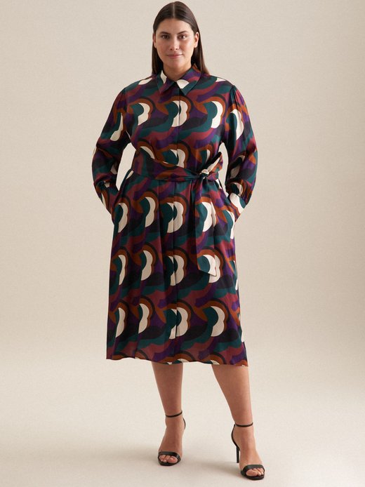 Damen Kleid - Curvy - Druck