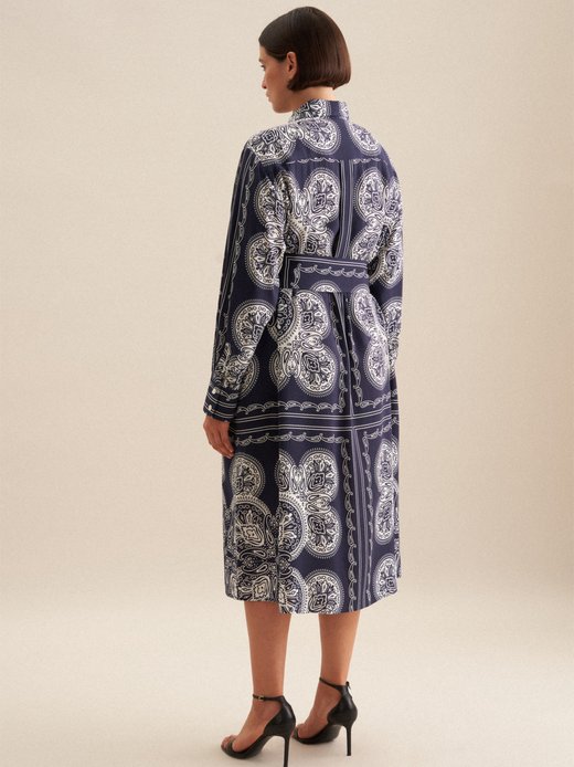 Damen Kleid - Curvy - Tuchprint