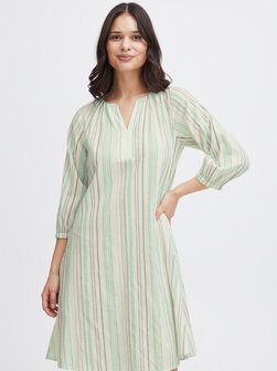 Artikelbild Damen Kleid - FRNADU von fransa in grün gestreift