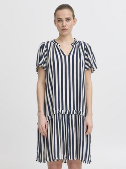 Artikelbild Damen Kleid - IHMARRAKECH von Ichi in blau gemustert