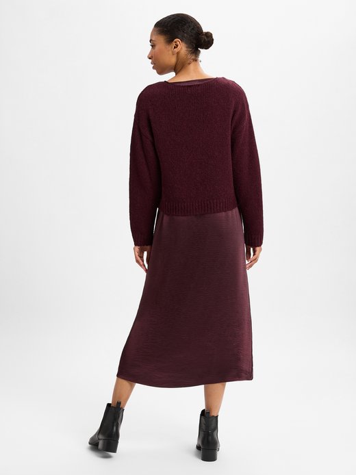 Damen Kleid-Pullover-Set mit Mohair-Anteil