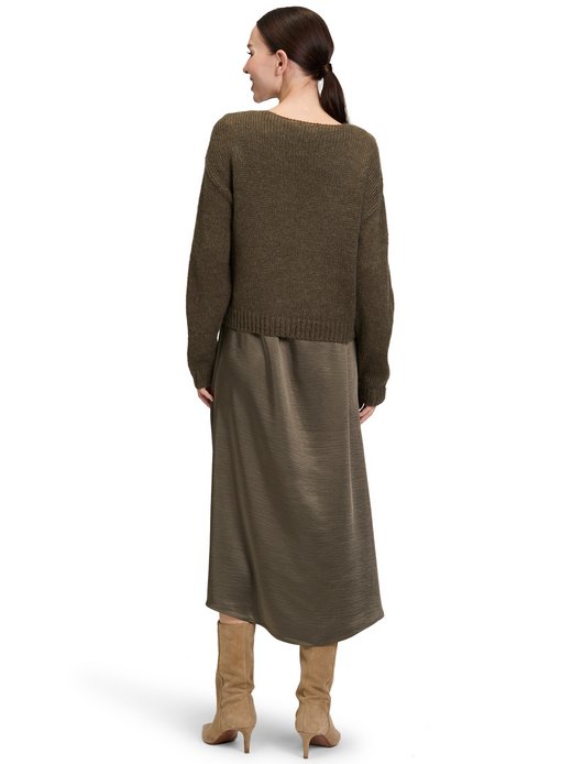 Damen Kleid-Pullover-Set mit Mohair-Anteil