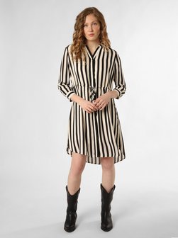 Artikelbild Damen Kleid - SLFDamina von Selected Femme in ecru schwarz gestreift