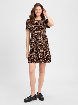 Artikelbild Damen Kleid - VIPaya von Vila in sand schwarz gemustert