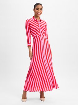 Artikelbild Damen Kleid - YASSavanna von Y.A.S in rot rosa gestreift