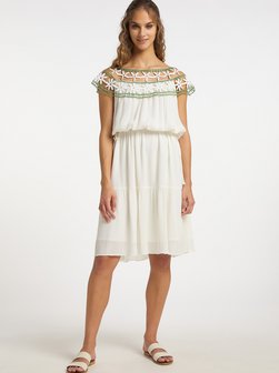 Damen Kleid mit Blumenspitze