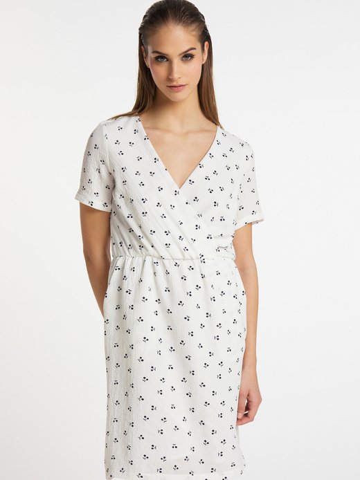 Damen Kleid mit Kirschprint