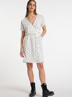 Damen Kleid mit Kirschprint