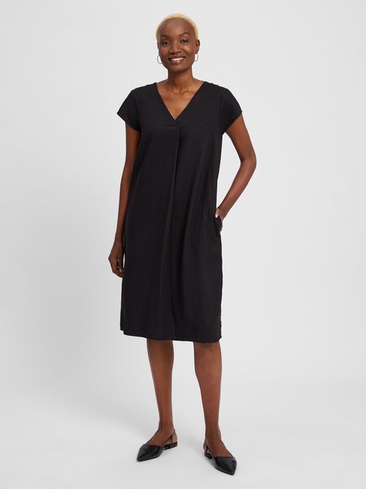 Damen Kleid mit Leinen-Anteil - SC-Ina 59