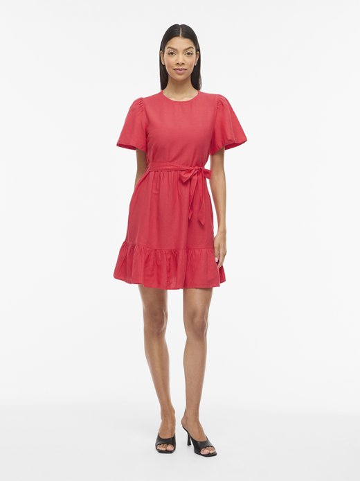 Damen Kleid mit Leinen-Anteil - VIPrisilla