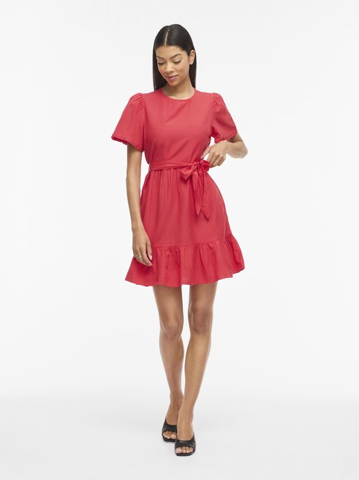 Damen Kleid mit Leinen-Anteil - VIPrisilla